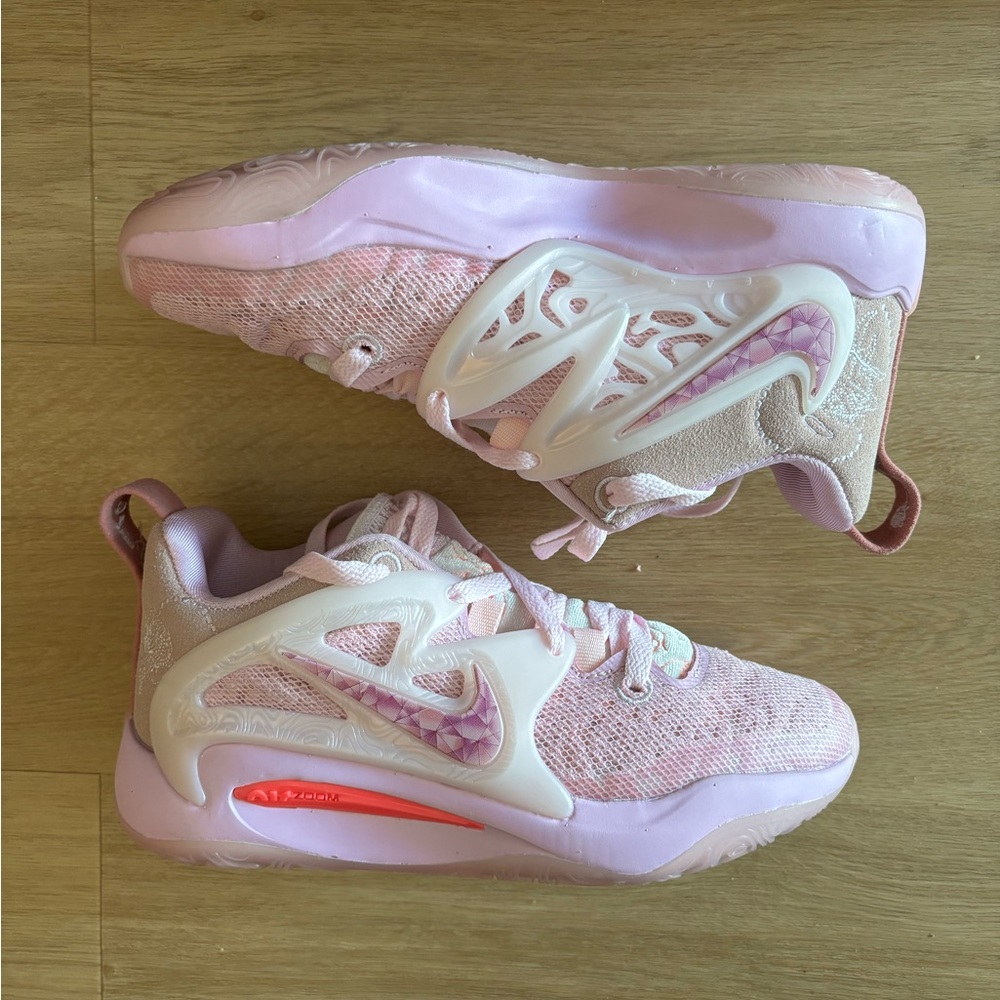 NIKE KD 15 NRG Low Basketball Shoes Mens Size 7Aunt Pearl Pink - Picture 4 of 10